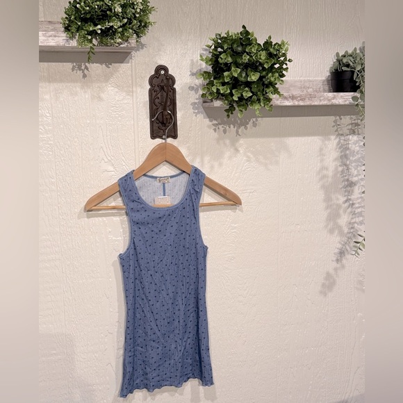 Fresh in Love Printed Tank NWOT denim combo - Picture 4 of 4